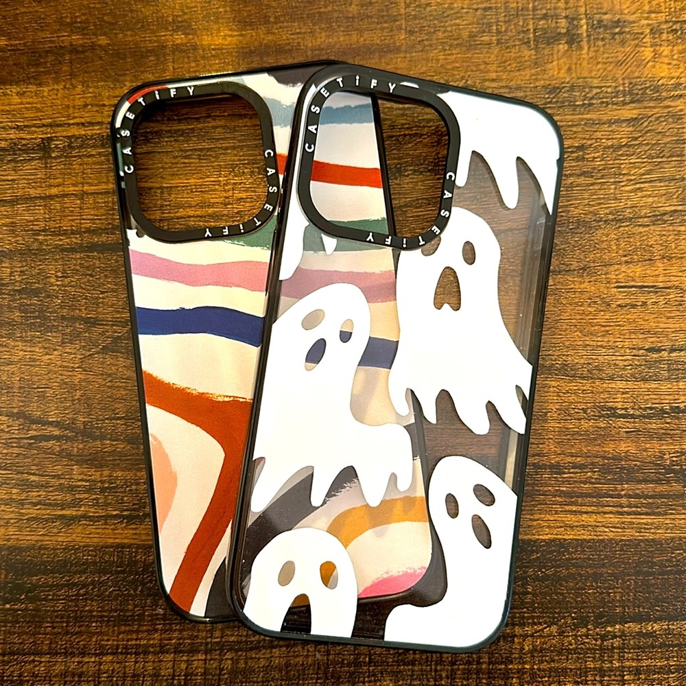 Casetify Ghost and Abstract Pattern Phone Cases - Multicolor